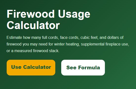 Firewood Usage Calculator