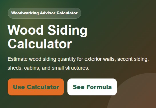 Wood Siding Calculator
