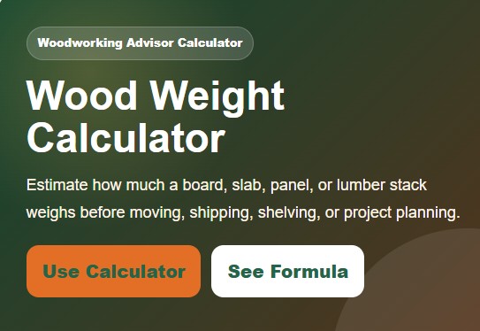 Wood Weight Calculator