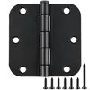 Matte black door butt hinges 3.5 inch