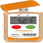 Magnetic stove pipe thermometer for monitoring wood burner temperature