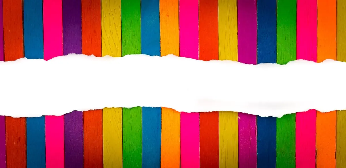 Colorful popsicle craft sticks in various sizes
