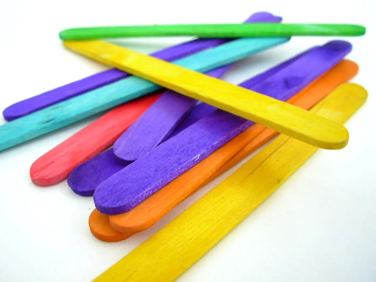 Popsicle sticks dimensions — standard wood craft sticks