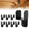 Black Joist Anchor Connector Post Caps