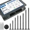 #8 and #10 wood screws assortment kit, 240 pieces