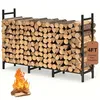 4ft Firewood Rack for Wood Stove 4ft firewood rack indoor outdoor log holder for wood burning stove