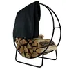 Sunnydaze 40in Firewood Rack Cover Sunnydaze 40 inch firewood rack with cover indoor outdoor