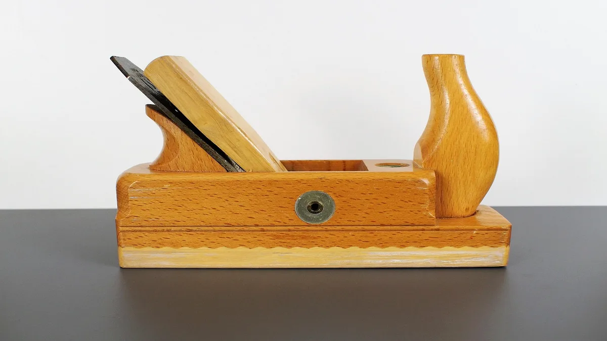 Tung oil and polyurethane finish samples on wood boards