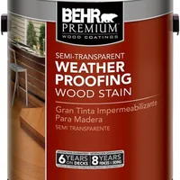 Behr Premium semi-transparent weatherproofing wood stain can, cedar naturaltone