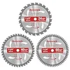 3-pack 7-1/4 inch circular saw blade combo, 24T 40T 60T