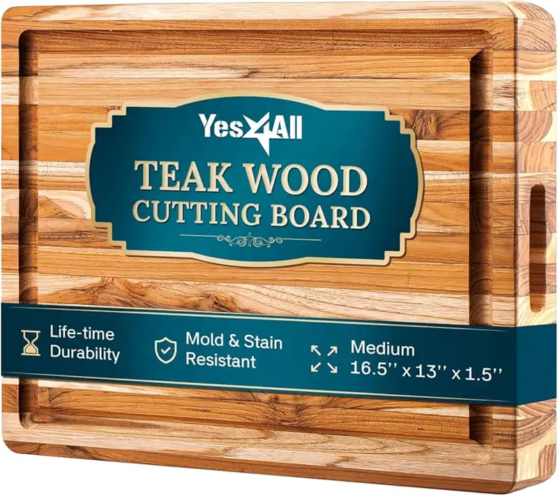 Geometric end grain cutting board pattern with contrasting wood species