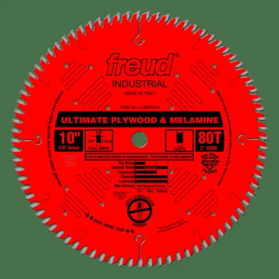 Freud LU80R010 10-inch 80-tooth plywood and melamine saw blade