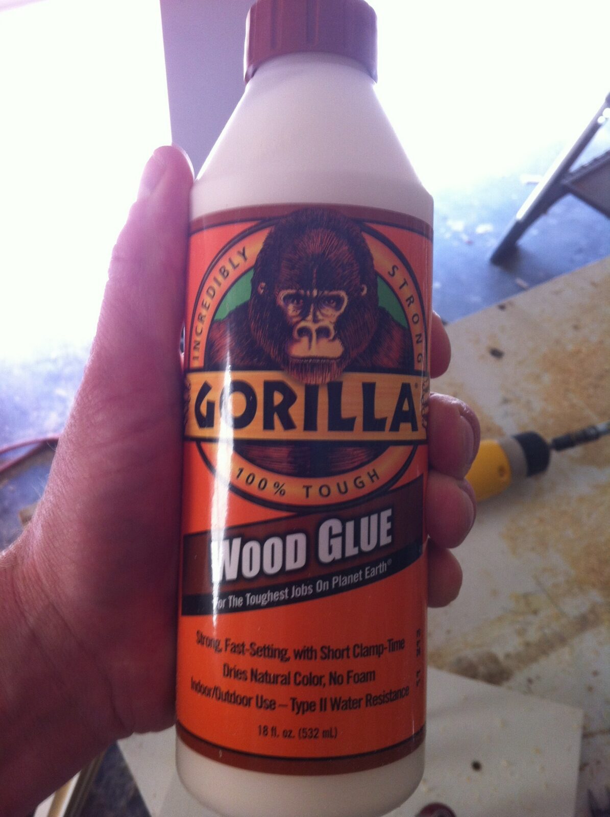 Gorilla Wood Glue bottle