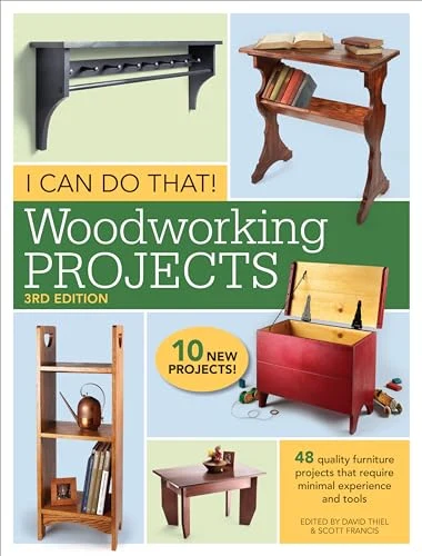 I Can Do That! Woodworking Projects I Can Do That! Woodworking Projects book cover, 48 beginner furniture projects
