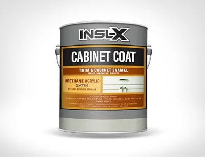 INSL-X Cabinet Coat urethane acrylic enamel paint can for cabinet interiors and exteriors
