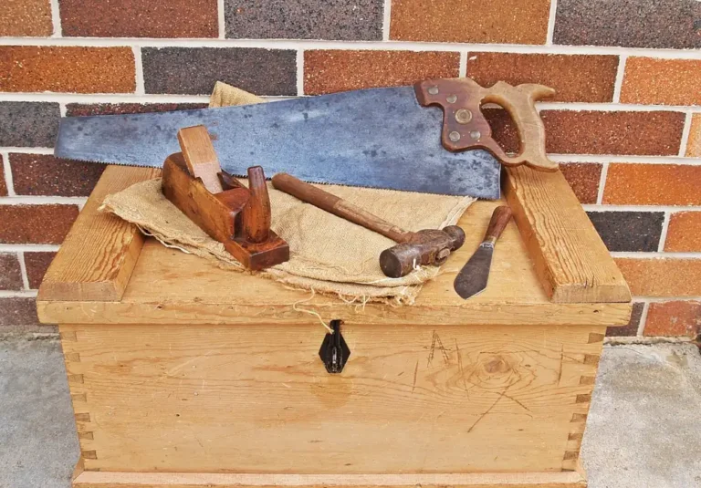 Traditional backsaw, wooden plane, mallet, and chisel: the core mortise and tenon tools set