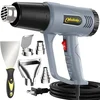 Heavy duty heat gun with paint scraper
