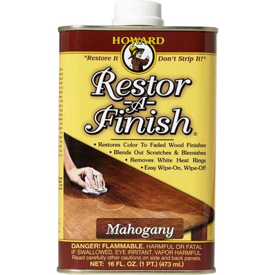 Howard Restor-A-Finish mahogany wood finish restorer
