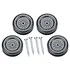 Revell pinewood derby wheel and axle set, black