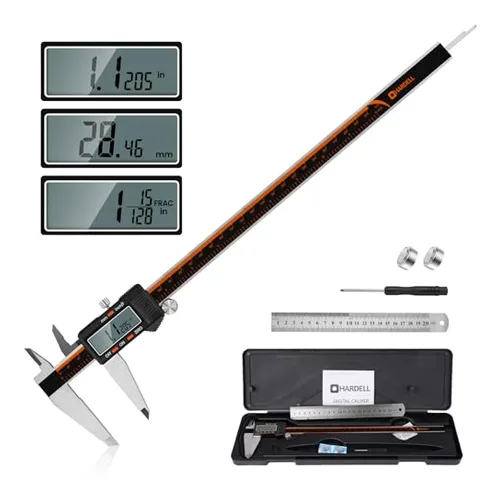 Digital caliper for precise checker piece sizing
