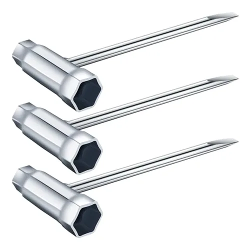 Chainsaw scrench combination wrench tool for chain tensioning