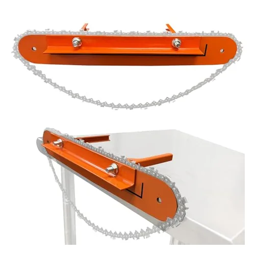 Chainsaw chain filing vise clamp