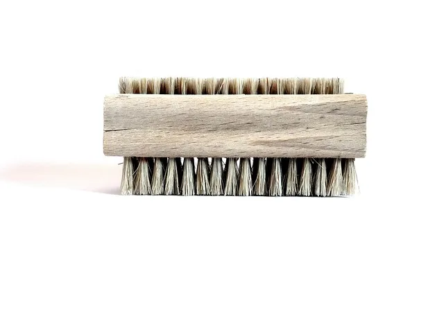 teak furniture stain removal methods cleaning tools soft brush scrubbing along wood grain