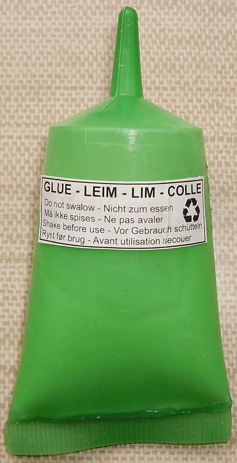 Wood glue bottle for gluing scrap wood pieces in DIY projects