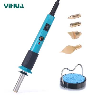 YIHUA 930-IV pyrography wood burning pen kit, a safe low-voltage tool for branching patterns