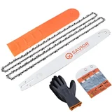 Chainsaw bar and chain bundle with gloves and bar cover Chainsaw bar and chain bundle with gloves and bar cover