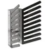 Saw blade storage rack holding up to eight blades