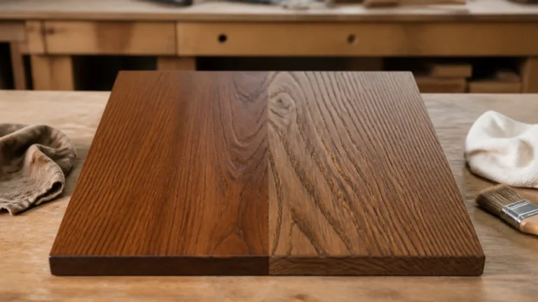 Wiping stain vs penetrating stain finishes compared on hardwood