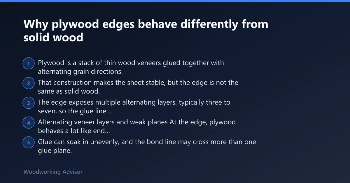 Steps: Why plywood edges behave differently from solid wood