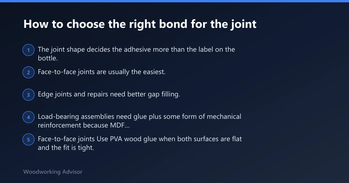 Steps: How to choose the right bond for the joint