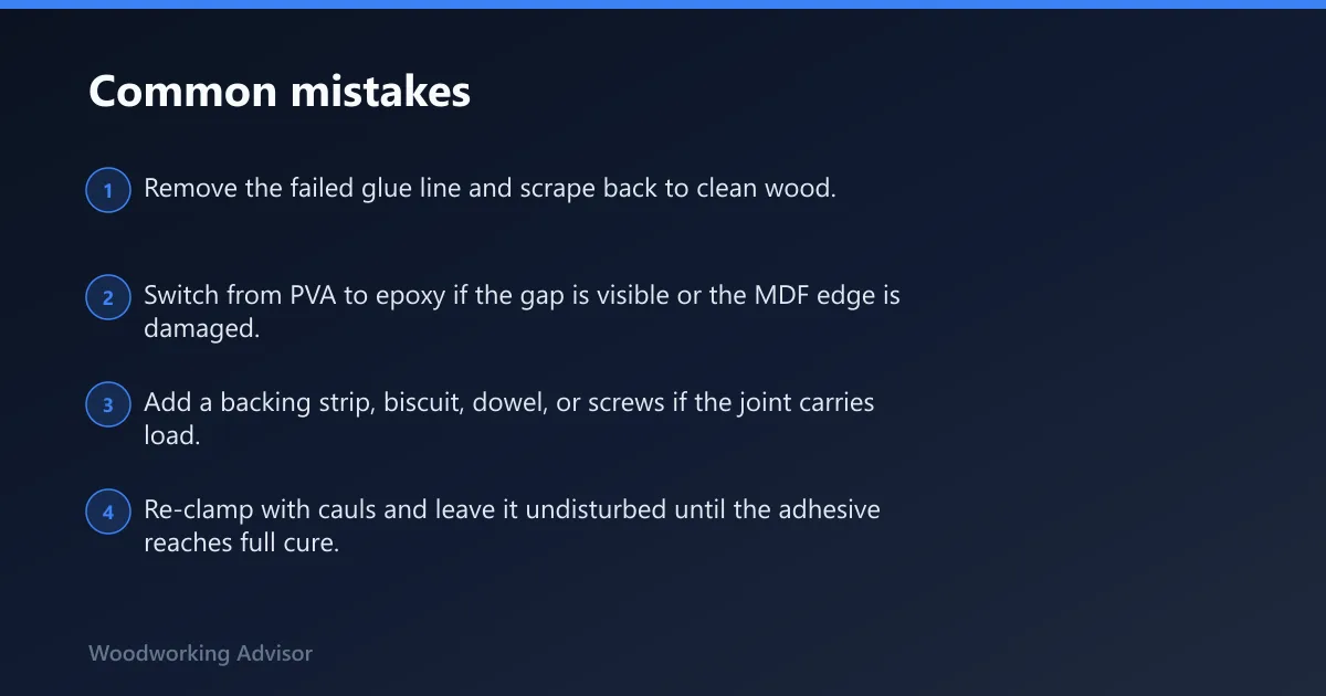 Steps: Common mistakes