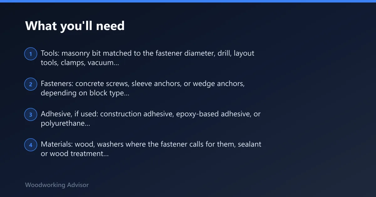 Steps: What you'll need