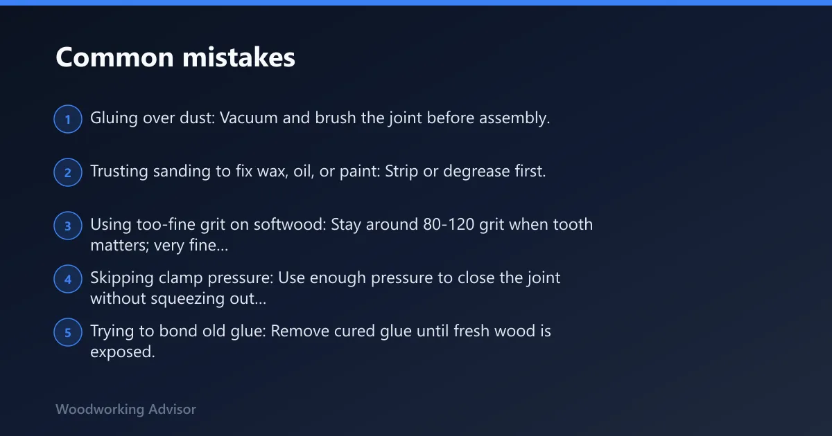 Steps: Common mistakes