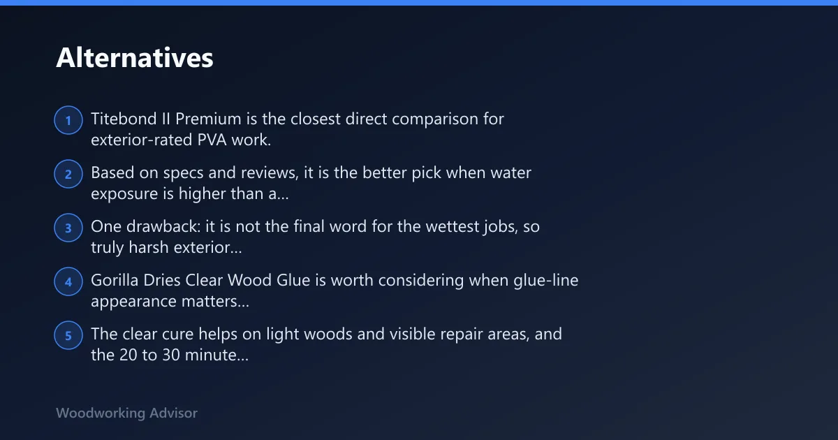 Steps: Alternatives