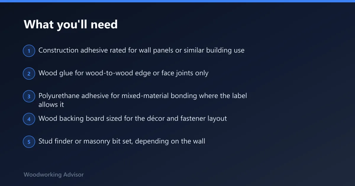 Steps: What you'll need