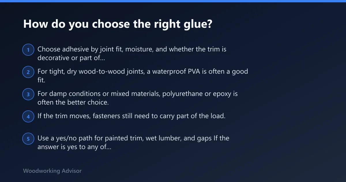 Steps: How do you choose the right glue?