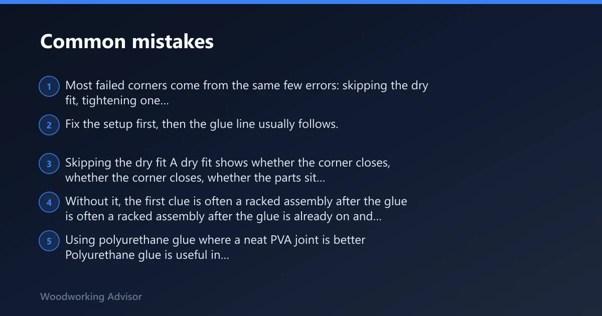 Steps: Common mistakes