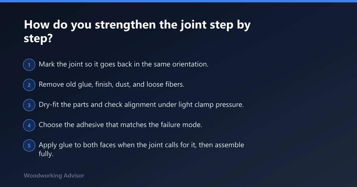 Steps: How do you strengthen the joint step by step?