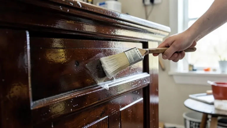 Painting white latex over an old glossy oil-painted wood cabinet