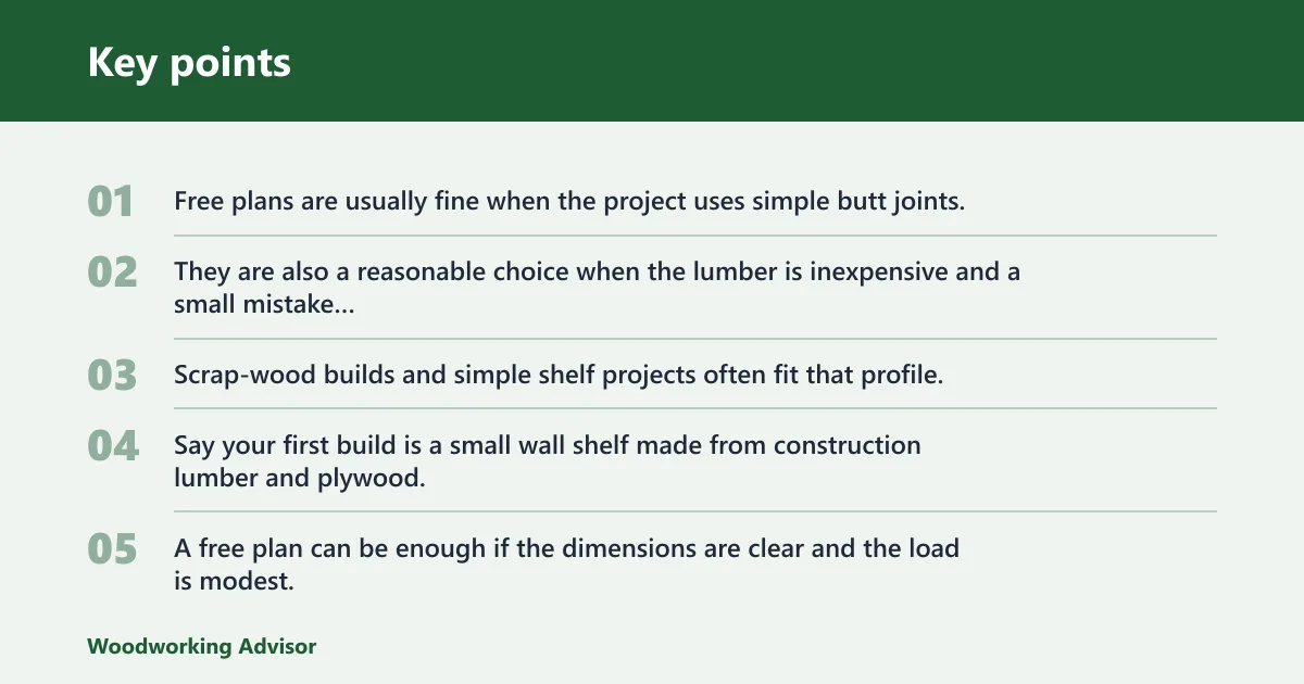 Key points: Free plans vs paid plans: what changes in the build