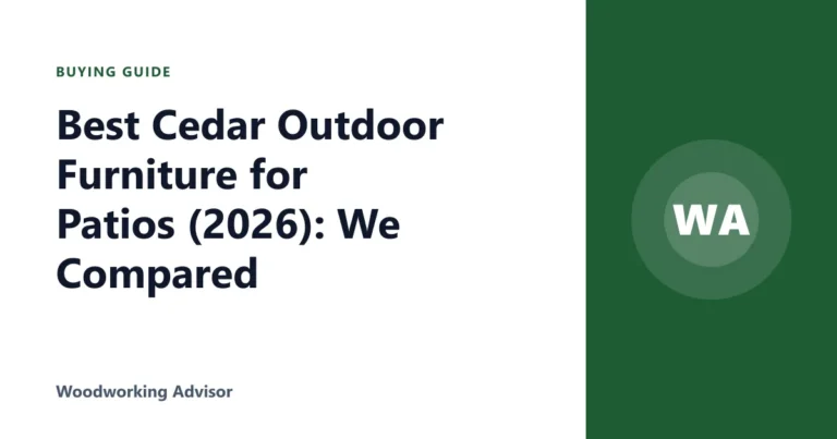 Best Cedar Outdoor Furniture for Patios (2026): We Compared