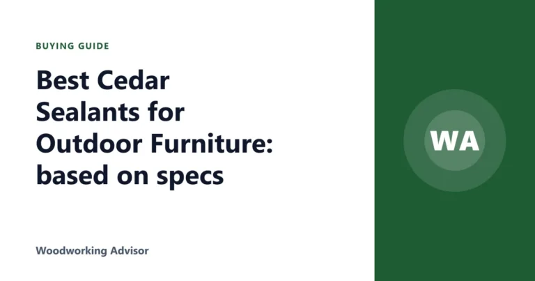 Best Cedar Sealants for Outdoor Furniture: based on specs