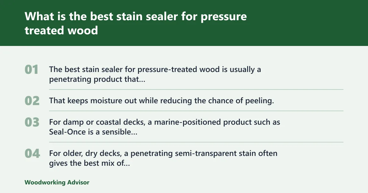 Steps: What is the best stain sealer for pressure treated wood