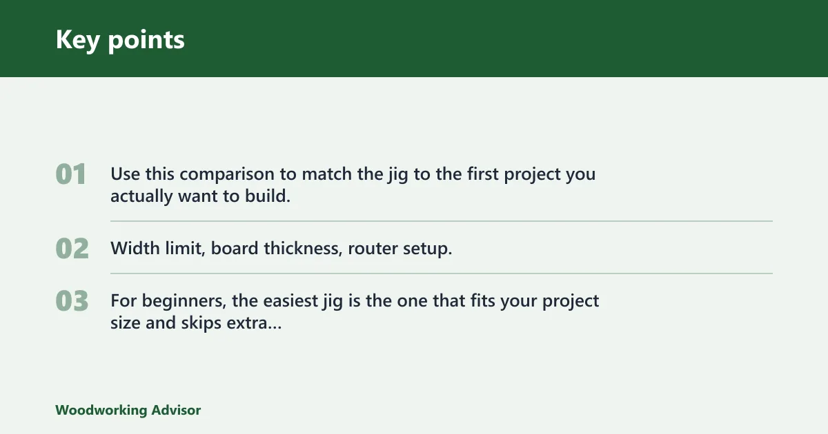 Key points: Quick comparison