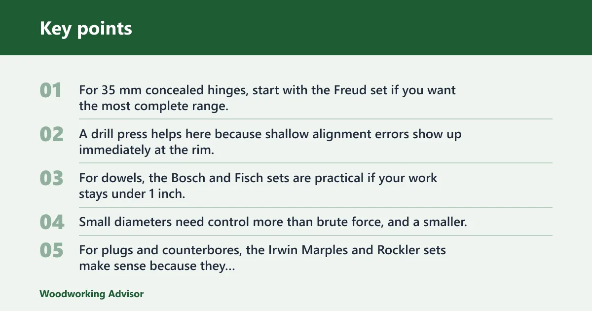 Key points: Which set fits your project?