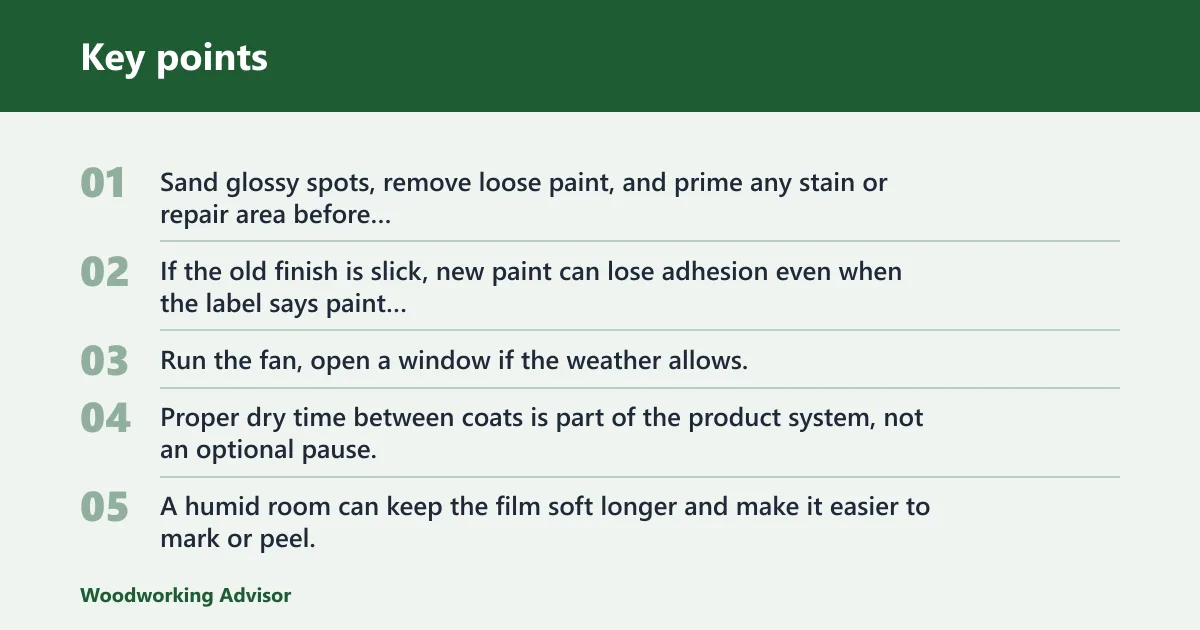 Key points: How should you paint in humid rooms?